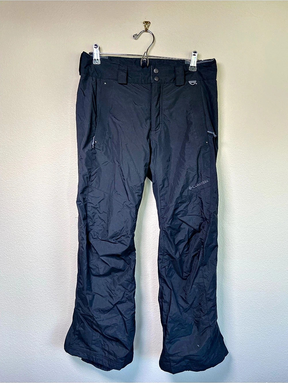 Columbia Snow Pants in Black Y2K Embroidered Small